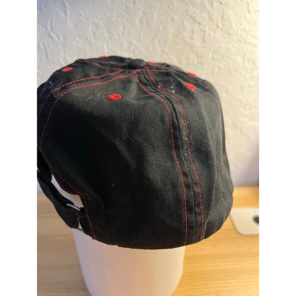 Minnie Mouse Disney Red Bling Baseball Hat Cap Black Adjustable Excellent - Picture 6 of 12